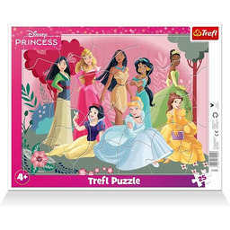 Trefl - Puzzle Ramkowe 25 Elementów, Czas Księżniczek,