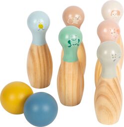 Small foot Drewniane kręgle ze zwierzątkami