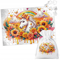 PUZZLE TRADYCYJNE - JEDNOROŻEC UNICORN KOŃ - 70