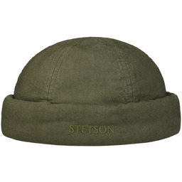 Czapka Dokerka Delave Organic Cotton by Stetson, oliwkowy,