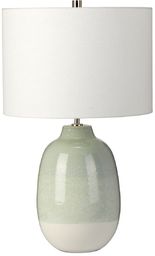 Elstead Lighting Lampa stołowa Chelsfield zielono-biała oprawa