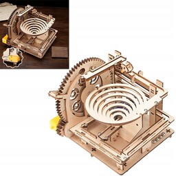 PUZZLE 3D DREWNIANY MECHANICZNY RUCHOMY MODEL DIY TOR