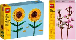 LEGO ICONS Słoneczniki 40524 + LEGO ICONS Kwitnąca