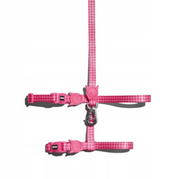 ZEE DOG Szelki Pink Wave L + Smycz