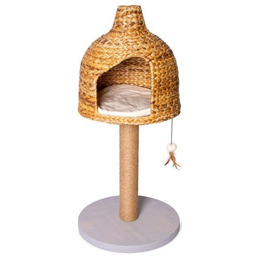 Karlie Banana Leaf Drapak dla Kota 50x50x105cm Beżowy