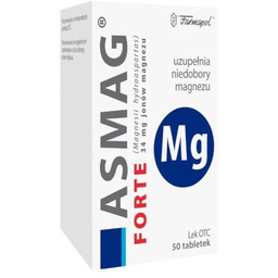Asmag forte niedobór magnezu, 50 tabletek