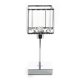 Eurofirany Lampa dekoracyjna 13x31 Saly 01 transparentna srebrna