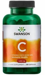 Swanson Vit C1000 + dzika róża 90kaps.