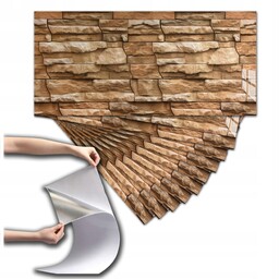 Panele ścienne Samoprzylepne Kamień Naturalny Połysk AR98 30x60cm