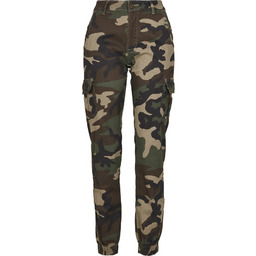 spodnie bojówki damskie HIGH WAIST CAMO woodcamo-28