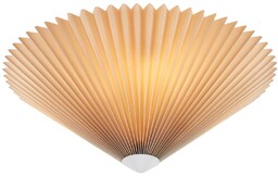 Markslöjd Lampa sufitowa Plisado, beżowa, Ø 42 cm