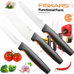Fiskars Zestaw Komplet 3 Noży Noż Do Obierania