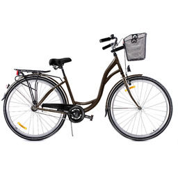 Rower Storm 28" AMSTERDAM 1-biegowy czarny - błotniki