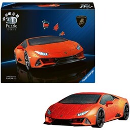 RAVENSBURGER Puzzle 3D Iconics Lamborghini Huracan Evo-Arancio 12008052