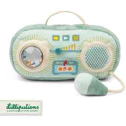 Przytulanka sensoryczno-dźwiękowa Radio Boombox Smok Joe Lilliputiens 83701