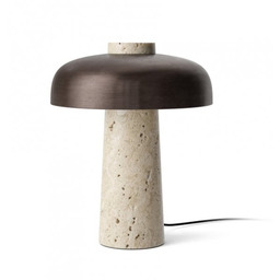 Audo REVERSE Lampa Stołowa z Trawertynu / Klosz