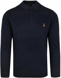 Dzianinowy Lekki Sweter w Stylu Longsleeve Polo Brave