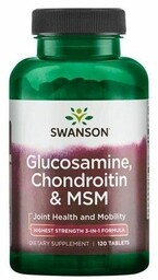 Swanson Glucosamine, Chondroitin, MSM 120tab.