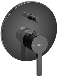 Roca Naia bateria wannowo-prysznicowa podtynkowa Titanium Black EVERLUX-PVD
