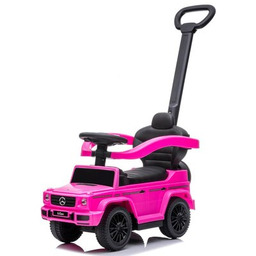 SUN BABY Jeździk Mercedes Benz G350d Różowy rączka