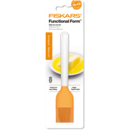 Pędzelek kuchenny silikonowy biało-pomarańczowy Fiskars
