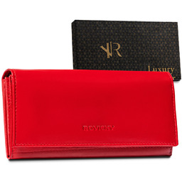 Portfel skórzany Rovicky R-RD-35-GCL Red czerwony