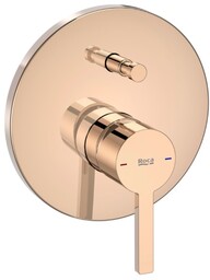 Roca Naia bateria wannowo-prysznicowa podtynkowa Rose Gold EVERLUX-PVD