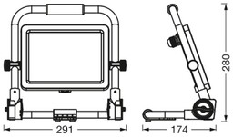 Ledvance LED-Worklight Value R-Stand reflektor LED 50W