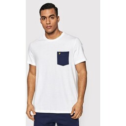 Lyle &amp;amp; Scott T-Shirt Contrast Pocket TS831VOG Biały