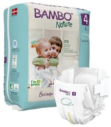 BAMBO Nature 4 (L 7-14kg) Pieluszki, 24 szt.