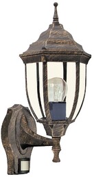 RABALUX 8458 Nizza Zewnętrzna lampa ścienna IP43 złoto