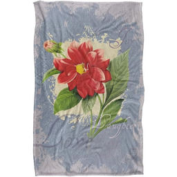 Love Happiness Joy Flower 2 super miękki koc