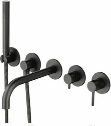 Omnires Y bateria wannowa podtynkowa 5-otworowa grafit Y1237/1GR