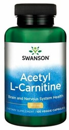 Swanson ALC Acetyl L-Carnitine 500mg 100vcaps