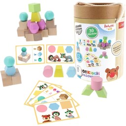 Trefl, Zabawka drewniana, O!Klocki Pasowanki Junior  Bobaski
