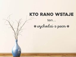 Naklejka na ścianę Spacer z psem Naklejka
