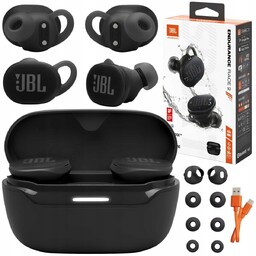 WODOODPORNE SŁUCHAWKI JBL DOKANAŁOWE BLUETOOTH Z MIKROFONEM CZARNE