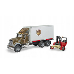 Mack Granite Ups Z Wózkiem Widłowym Bruder 1:16