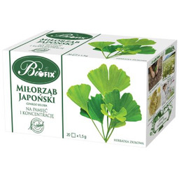 BiFix Herbatka ziołowa ekspresowa Miłorząb japoński, 20x1,5g