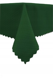 Obrus 140x400 jednobarwny jednokolorowy geometryczny zielony