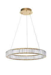Luces Exclusivas Wisząca lampa kryształowa Bauta okrągła LED