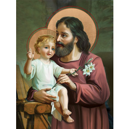 Plakat Religijny Święty Józef