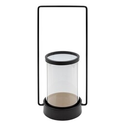 Eurofirany Świecznik 15x12x32 Wiki 01 czarny