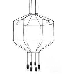 Lampa wisząca FLUSSO 8 czarna