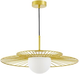 NOWOCZESNA LAMPA WISZĄCA ZŁOTA SOLARIS LUMINA DECO