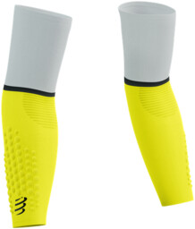 COMPRESSPORT Rękawki kompresyjne ARMFORCE ULTRALIGHT white/safe yellow