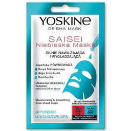 Yoskine Geisha Mask Maska w płachcie na niebieskiej