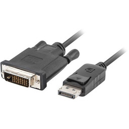 Lanberg Kabel DisplayPort - DVI-D(24+1) M/M 1m czarny