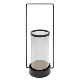 Eurofirany Świecznik 15x12x37 Wiki 02 czarny