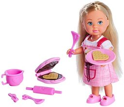 Simba 105733564 Evi piecze gofry z gofrownicą, minilalka